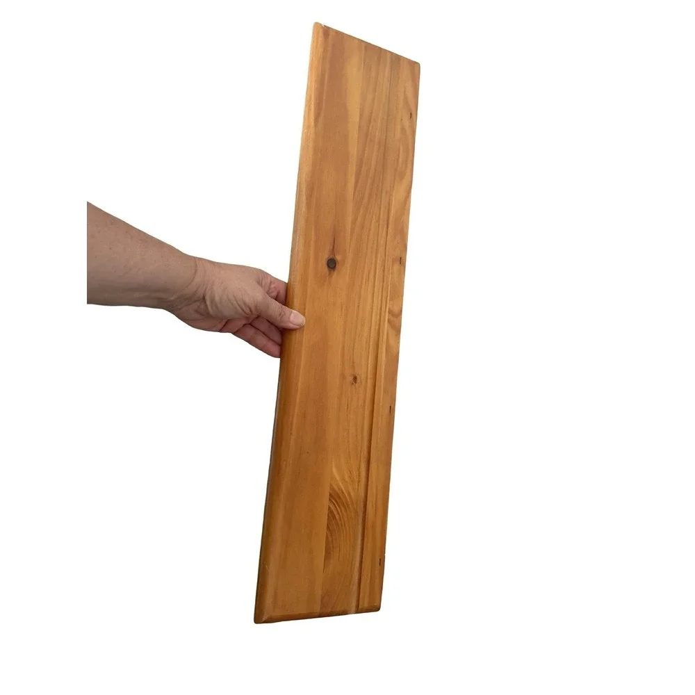 Vintage Wooden Wall Shelf Peg Rack Farmhouse Country Cottage